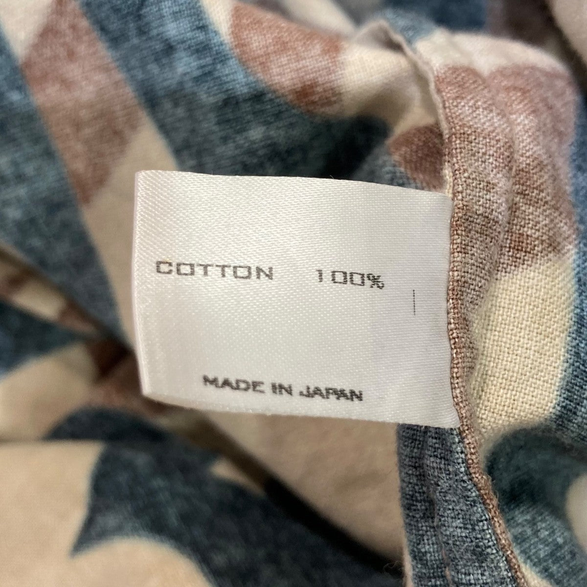 NUMBER (N)INE(ナンバーナイン) トライバルカモロングシャツ カーキ