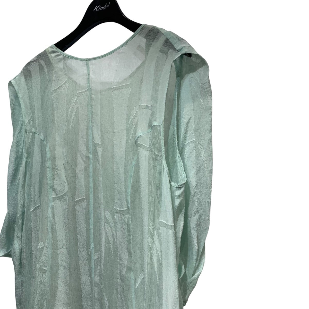 mame kurogouchi 23SSBamboo Motif Willow Jacquard Sheer DressノースリーブシアーワンピースMM23SS-DR013 古着・中古-4枚目のアイテム画像
