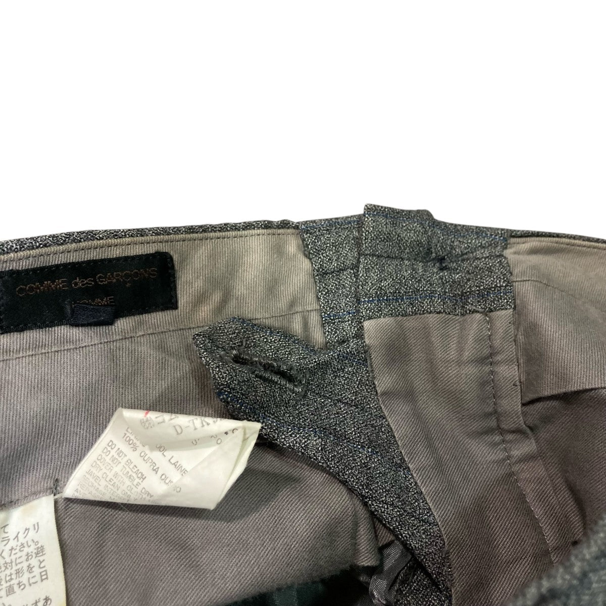 AD1996 COMME des GARÇONS 綿麻セットアップスーツ S COMME des GARCONS HOMME(コムデギャルソンオム) AD1996ダブル