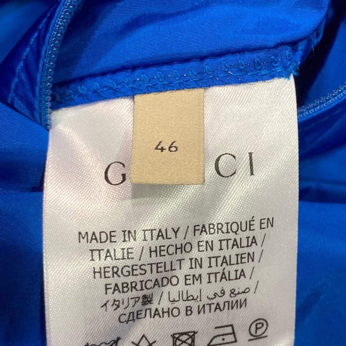 GUCCI(グッチ) バックロゴナイロンフーデッドジャケット770759 770759