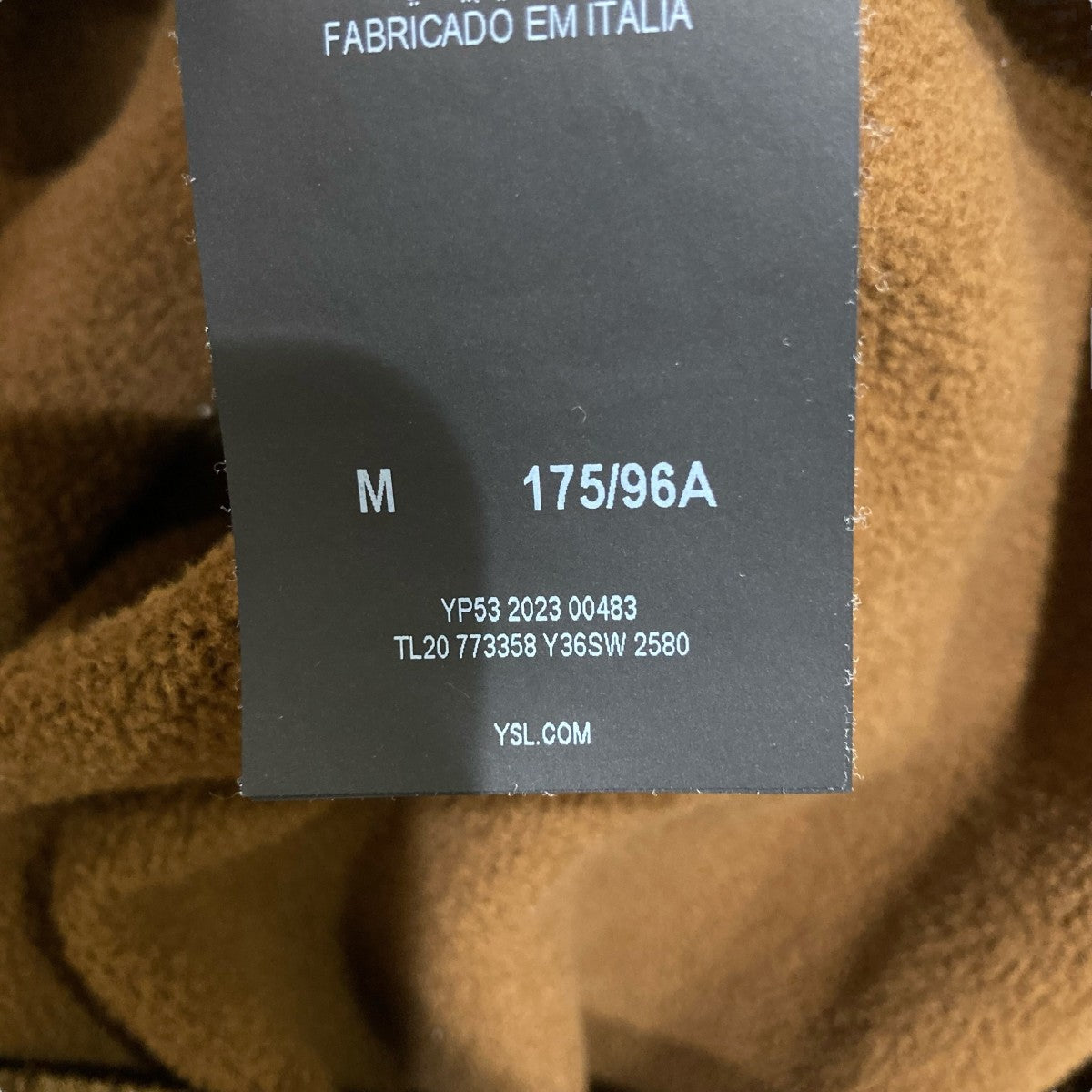 Saint Laurent Paris サテン切替プルオーバーパーカー773358 古着・中古-6枚目のアイテム画像