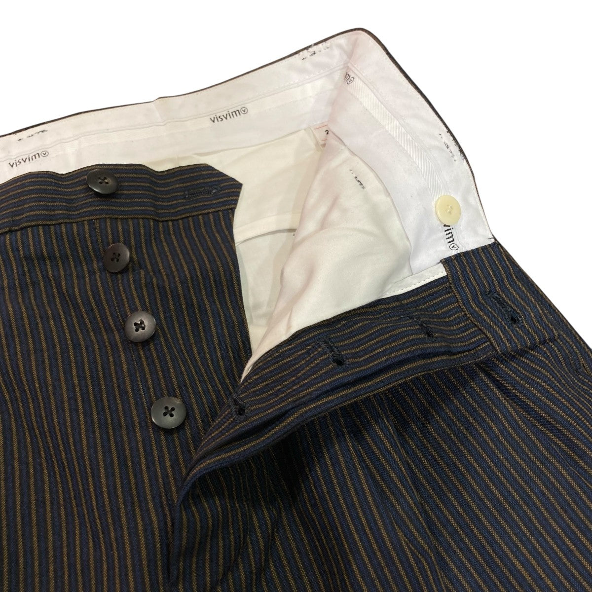 VISVIM(ビズビム) 23SSMCCLOUD SLACKS SANTOMEストライプスラックス