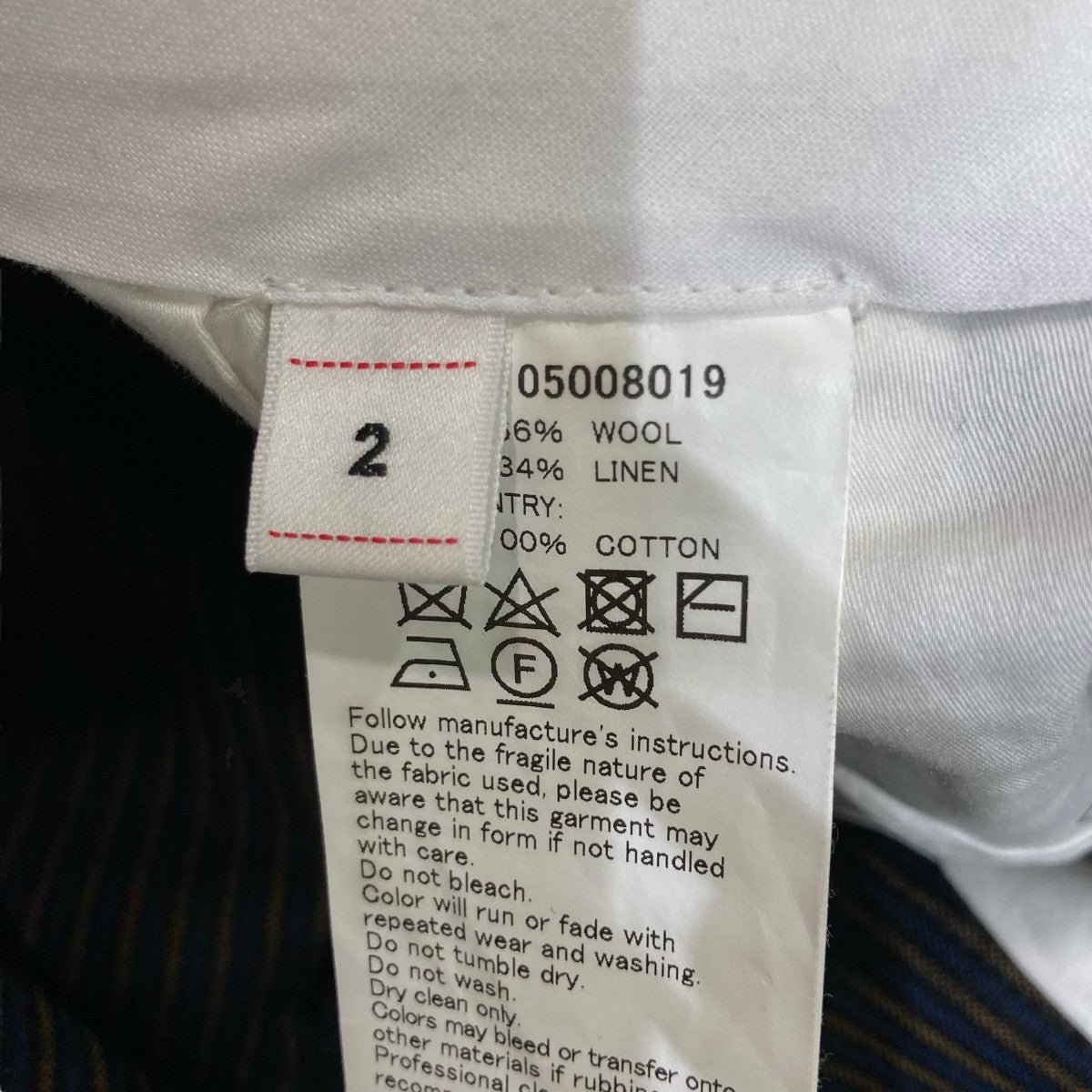 VISVIM(ビズビム) 23SSMCCLOUD SLACKS SANTOMEストライプスラックス