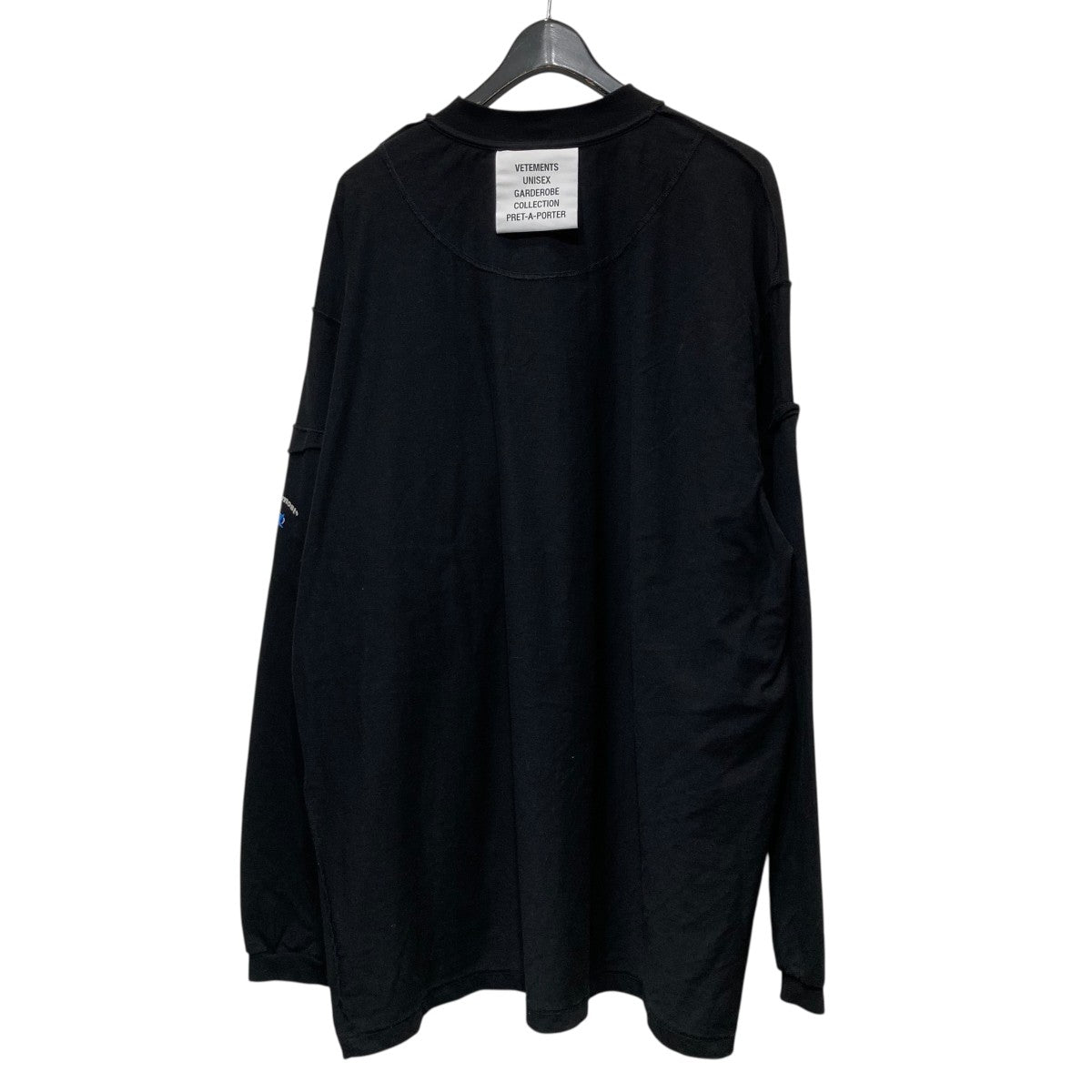 ヴェトモン Tシャツ　Mサイズ VETEMENTS(ヴェトモン) Tシャツ ブラック サイズ XS｜【公式