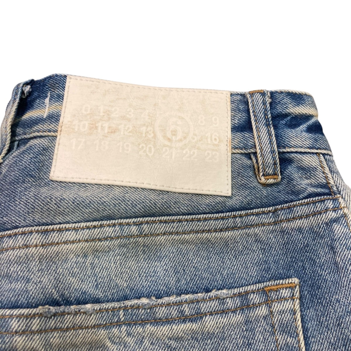 最終値下げ【未使用】MM6 Maison Margielaフレアデニムパンツ MM6 Maison Margiela(マルタンマルジェラ) ウォッシュドフレア