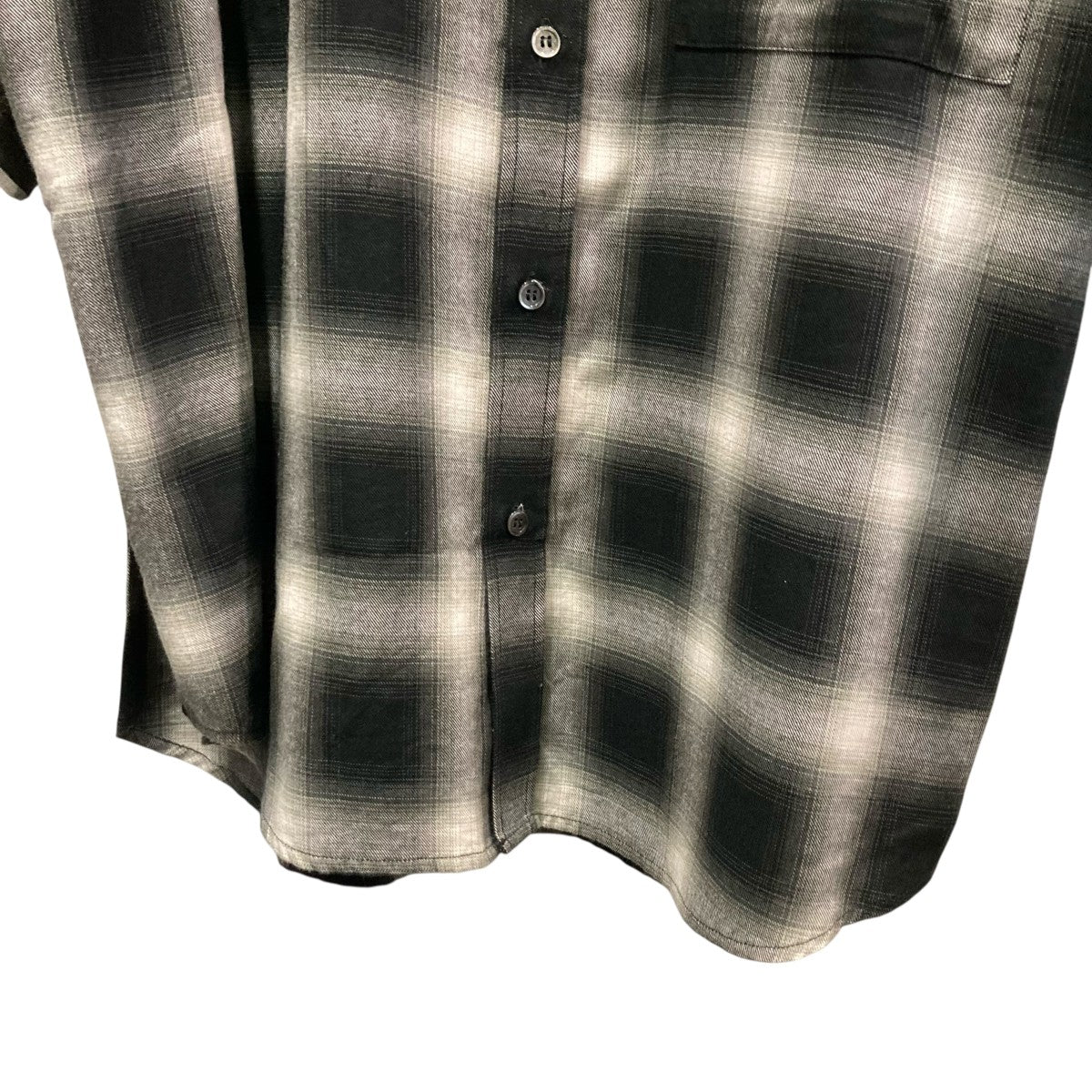 トップス ents. Linen Ombre check shirt ents. Linen Ombre check shirt - メルカリ