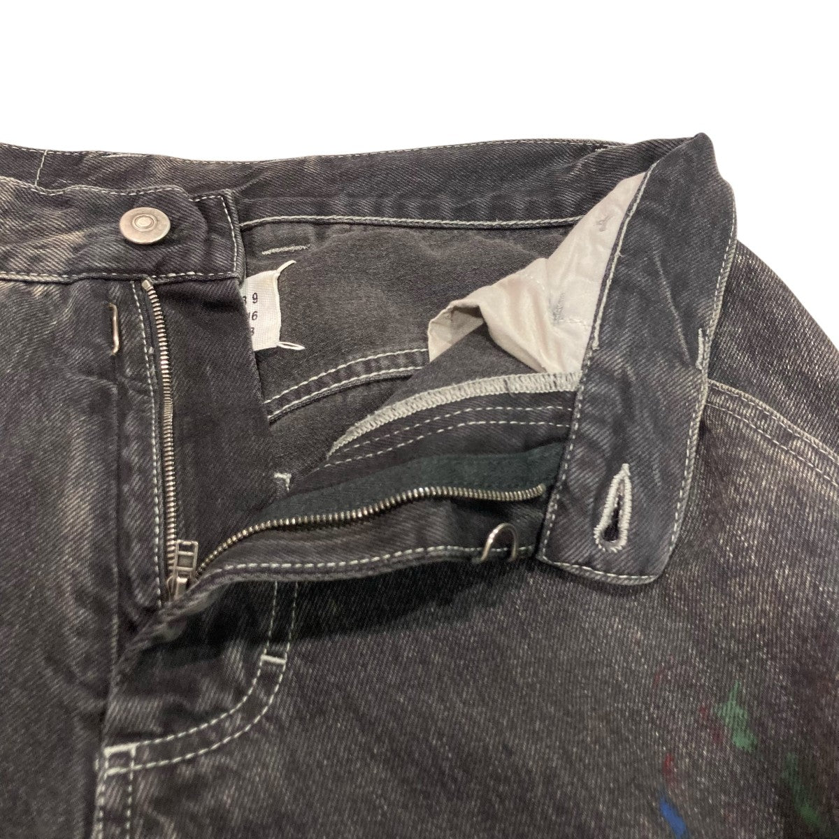 Maison Margiela(メゾンマルジェラ) BLACK PAINT JEANSペイント