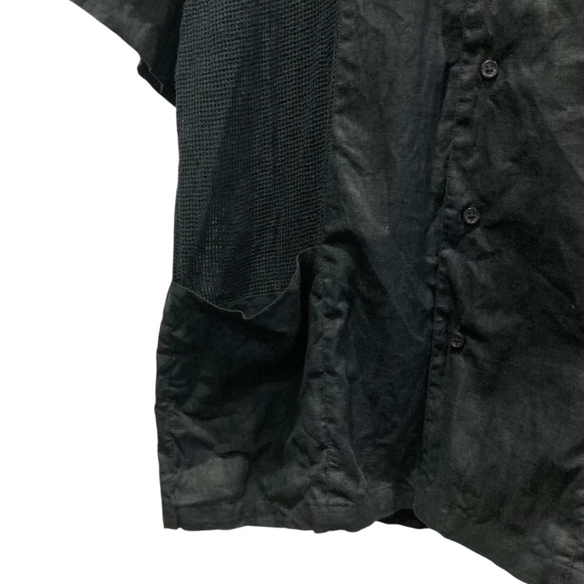 Supreme 24SSMesh Panel Linen S S Shirtメッシュパネルリネンシャツ 古着・中古-4枚目のアイテム画像