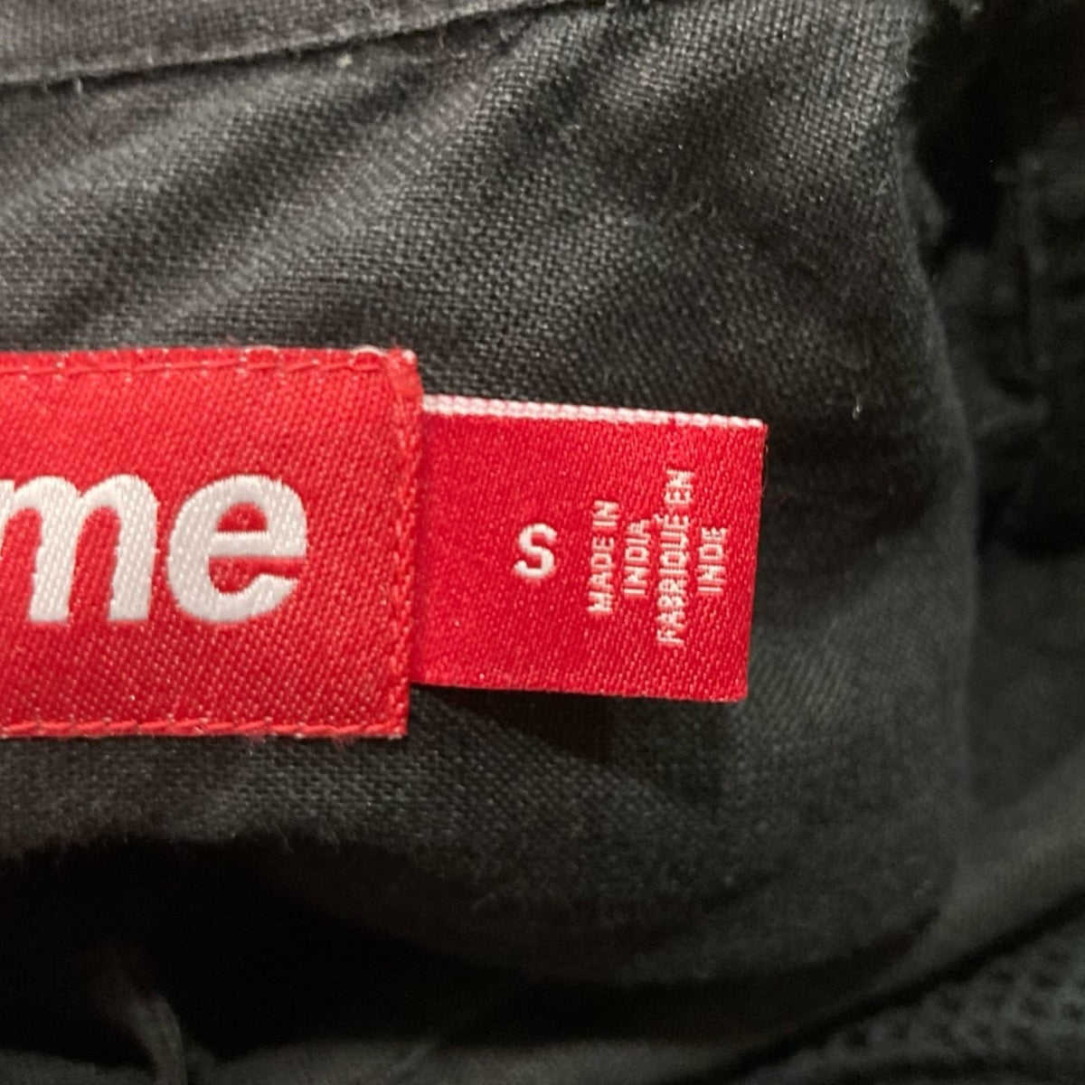 Supreme リネンメッシュパネルシャツ　ブラック M Supreme(シュプリーム) 24SSMesh Panel Linen S S Shirtメッシュ