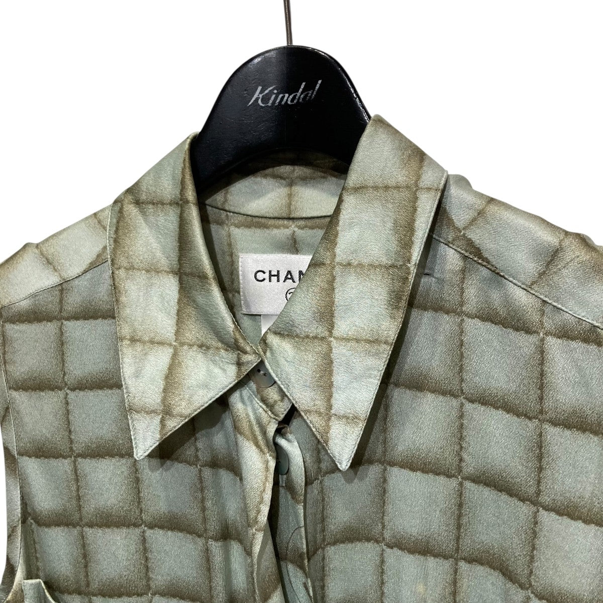 CHANEL ノースリーブシルクチョコバーワンピースP16549V09094 古着・中古-3枚目のアイテム画像
