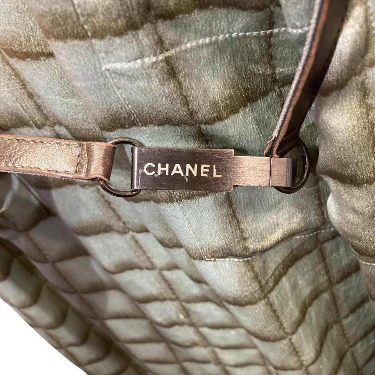 CHANEL ノースリーブシルクチョコバーワンピースP16549V09094 古着・中古-5枚目のアイテム画像