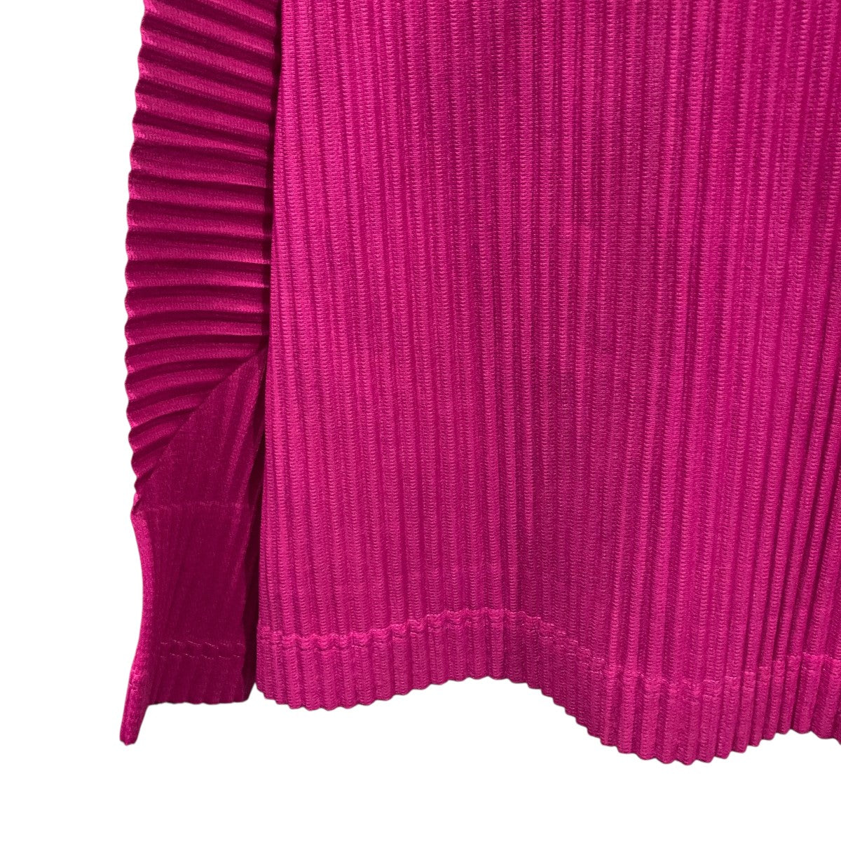 オムプリッセ / HOMME PLISSE 長袖モックネックカットソー マゼンタ オムプリッセ / HOMME PLISSE 長袖モックネックカットソー