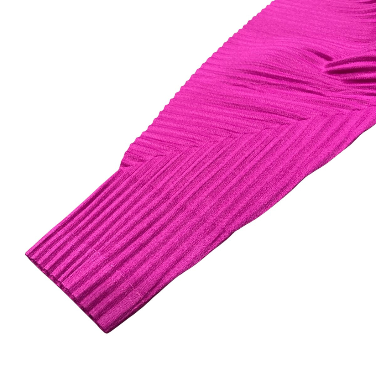 HOMME PLISSE ISSEY MIYAKE モックネックプリーツカットソーHP33JK123 古着・中古-5枚目のアイテム画像