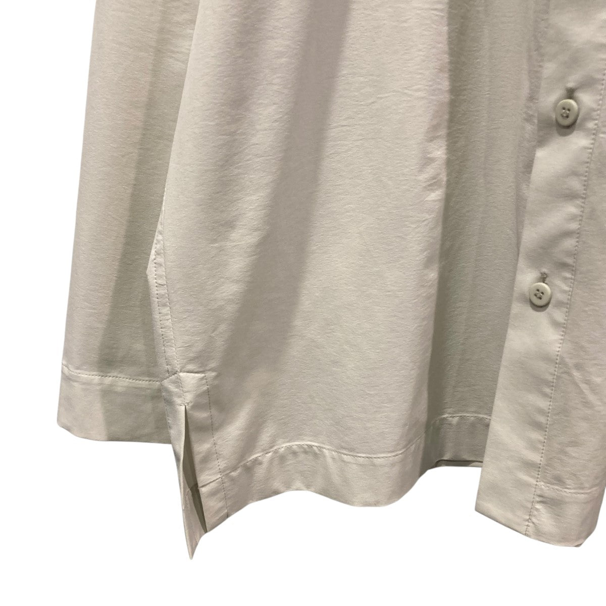 HOMME PLISSE ISSEY MIYAKE ノーカラーシャツHP31FJ330 古着・中古-4枚目のアイテム画像
