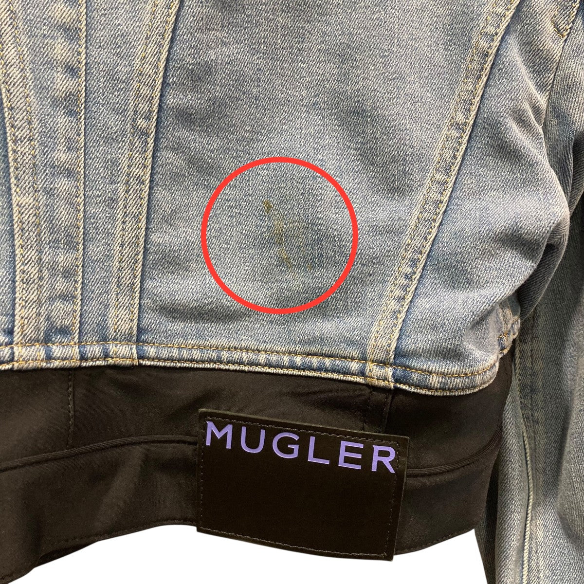 ミュグレー デニムジャケット H＆M Ｍサイズ Mugler×H＆M デニムジャケット インディゴ サイズ M｜【公式