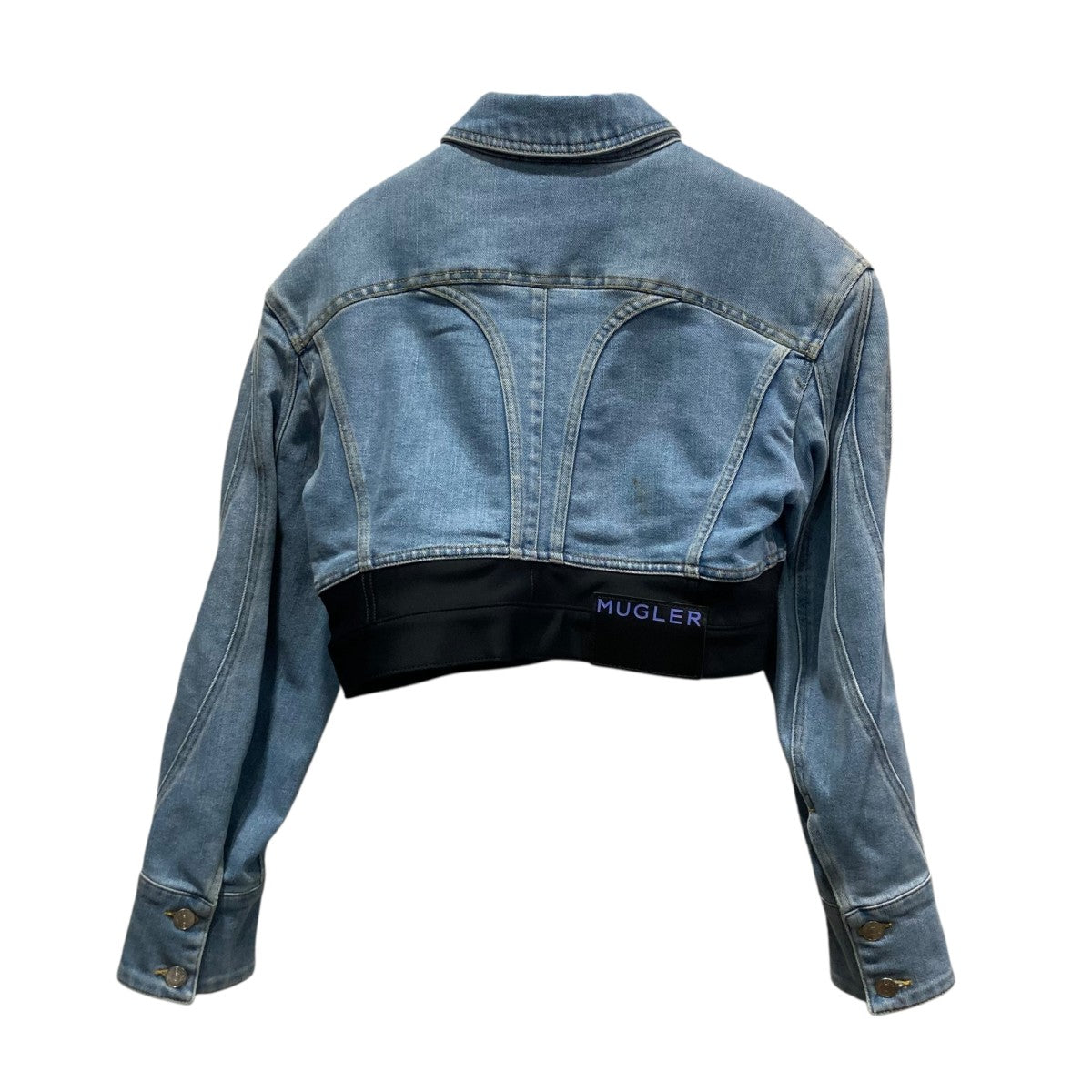 ミュグレー デニムジャケット H＆M Ｍサイズ Mugler×H＆M デニムジャケット インディゴ サイズ M｜【公式