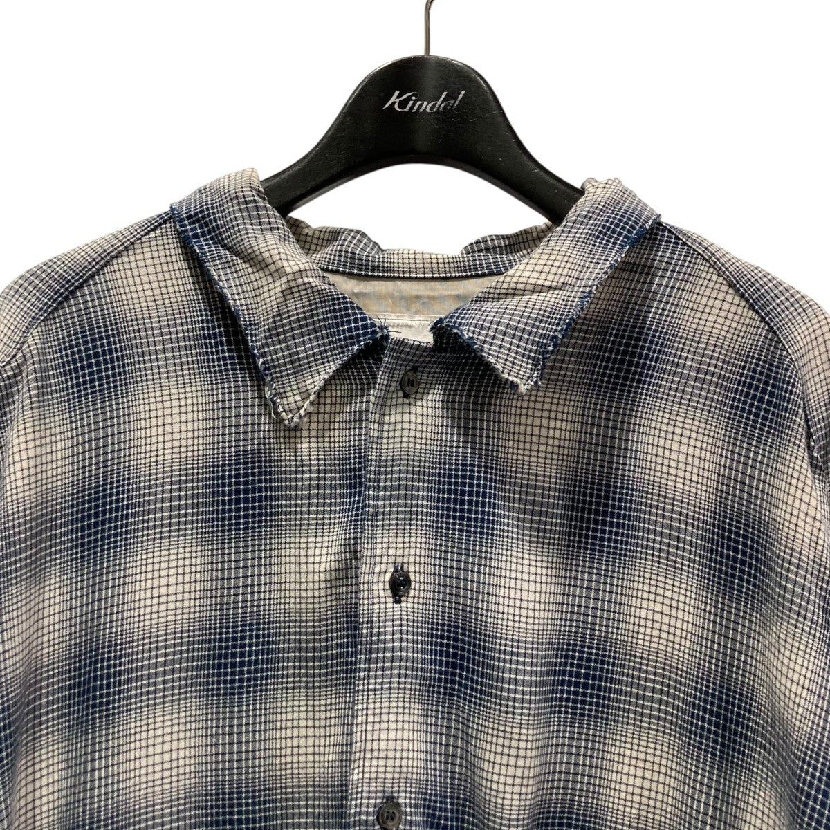 KAPITAL KOUNTRY ダメージ加工 チェック ネル シャツ KAPITAL (キャピタル) FLANNEL CHECK X QUILTING SLOPPY SHIRT