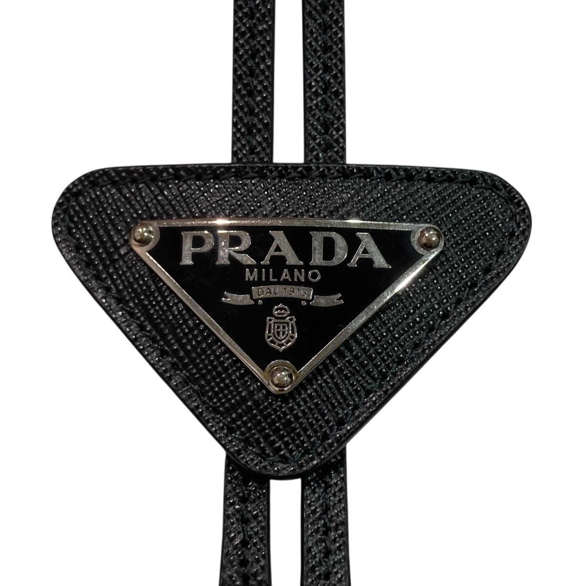 PRADA(プラダ) サフィアーノループタイ ブラック｜【公式