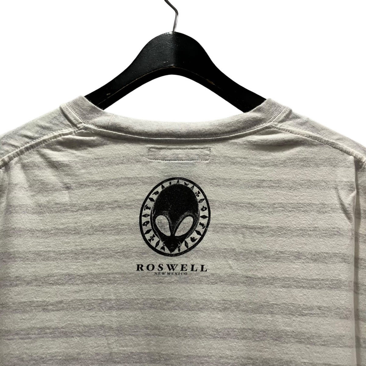 Essay 25SSORIGINAL SHADOW STRIPE T-SHIRTプリントボーダーTシャツES20TS-04 古着・中古-5枚目のアイテム画像