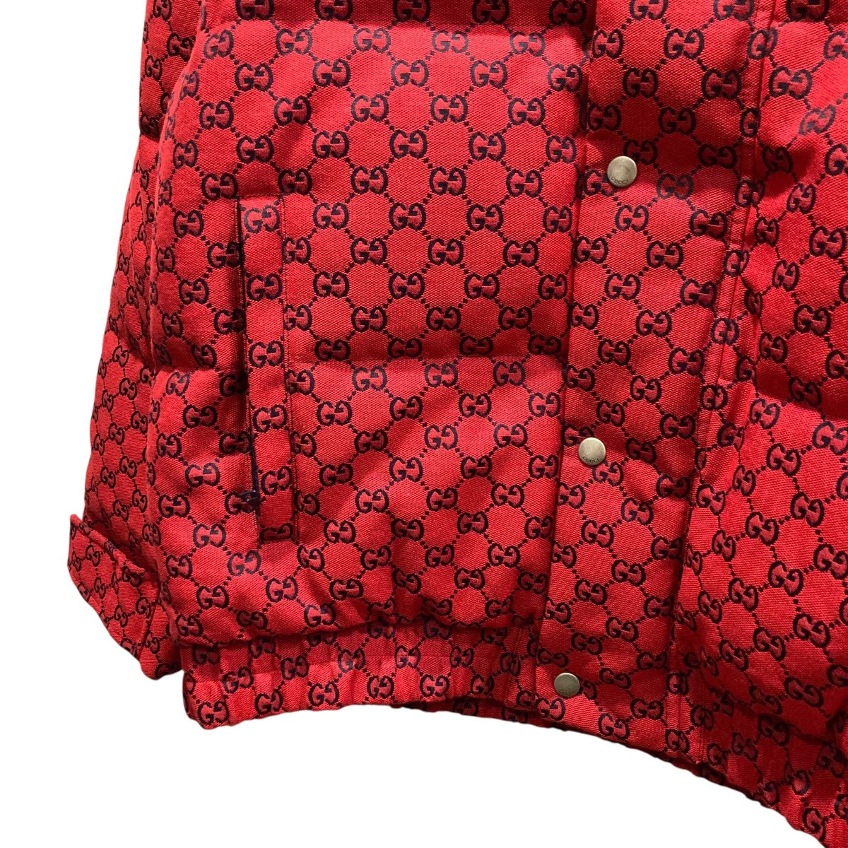 GUCCI(グッチ) GGキャンバスダウンジャケット762559 762559 レッド