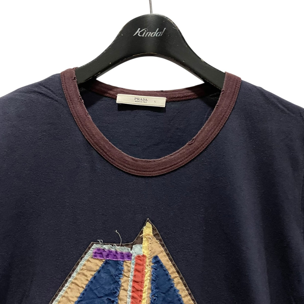 PRADA 帆船パッチワークTシャツ 古着・中古-3枚目のアイテム画像