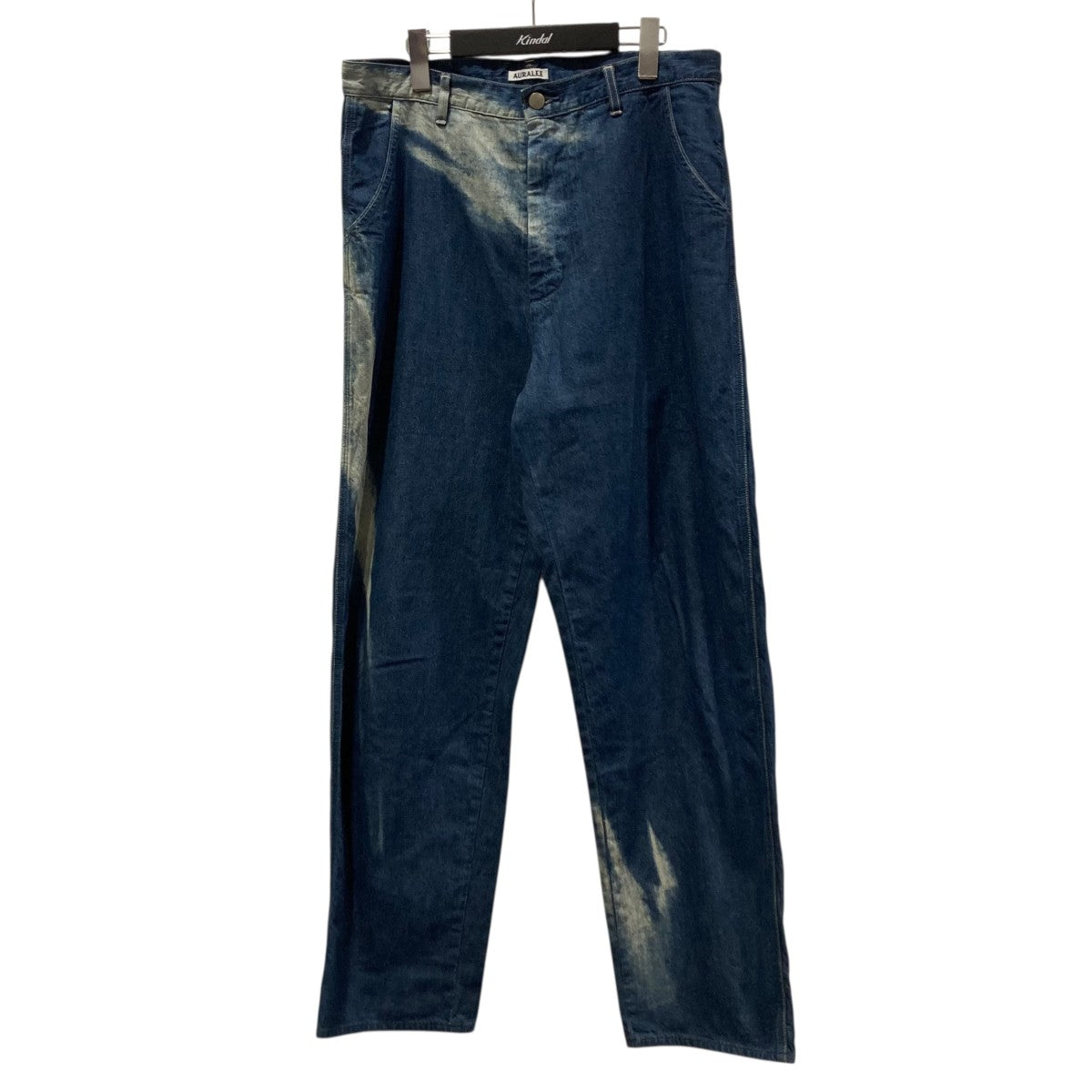 AURALEE SUN FADE BLEACH LIGHT DENIM PANTSフェード加工デニムパンツA21SP02PD 古着・中古-1枚目のアイテム画像