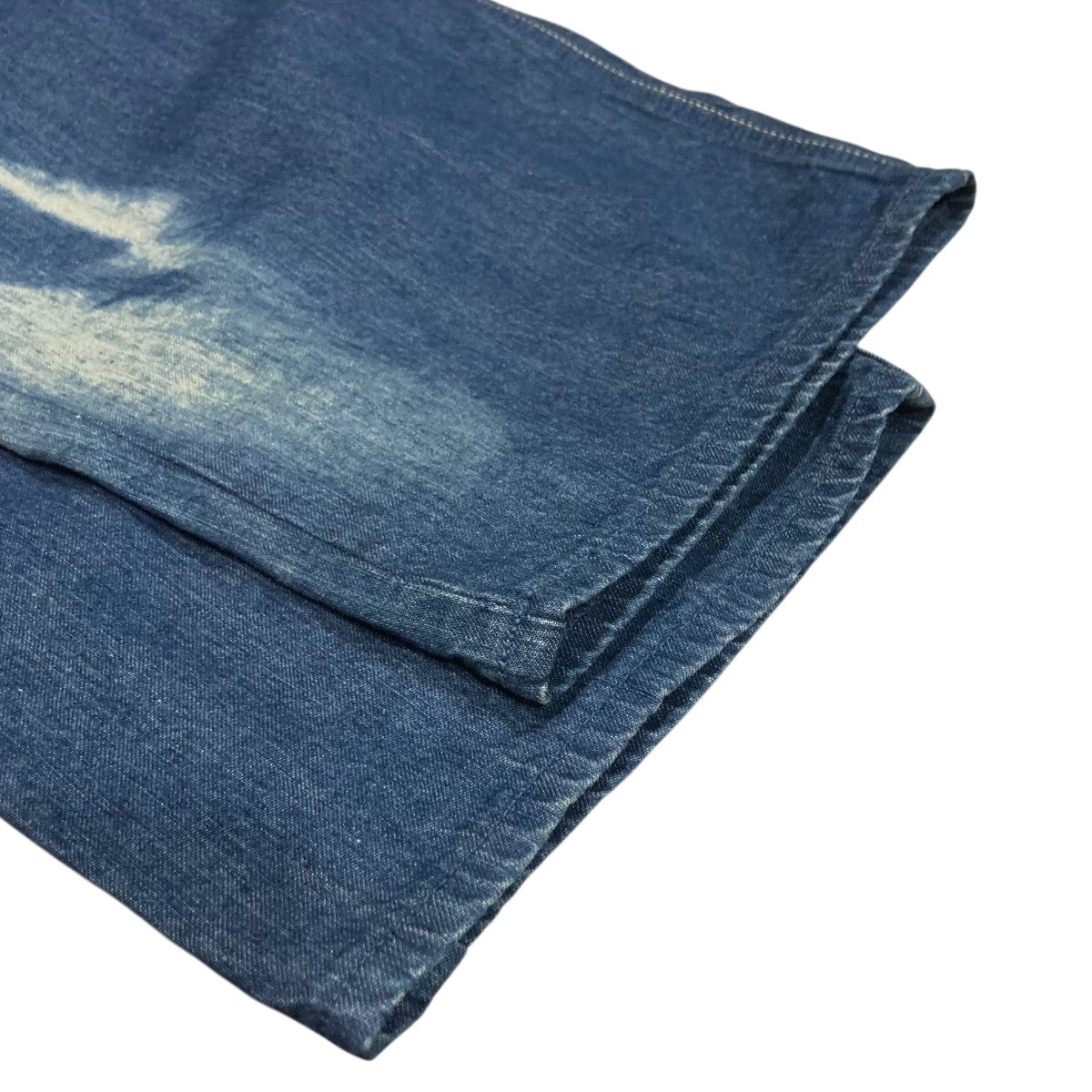 AURALEE SUN FADE BLEACH LIGHT DENIM PANTSフェード加工デニムパンツA21SP02PD 古着・中古-4枚目のアイテム画像