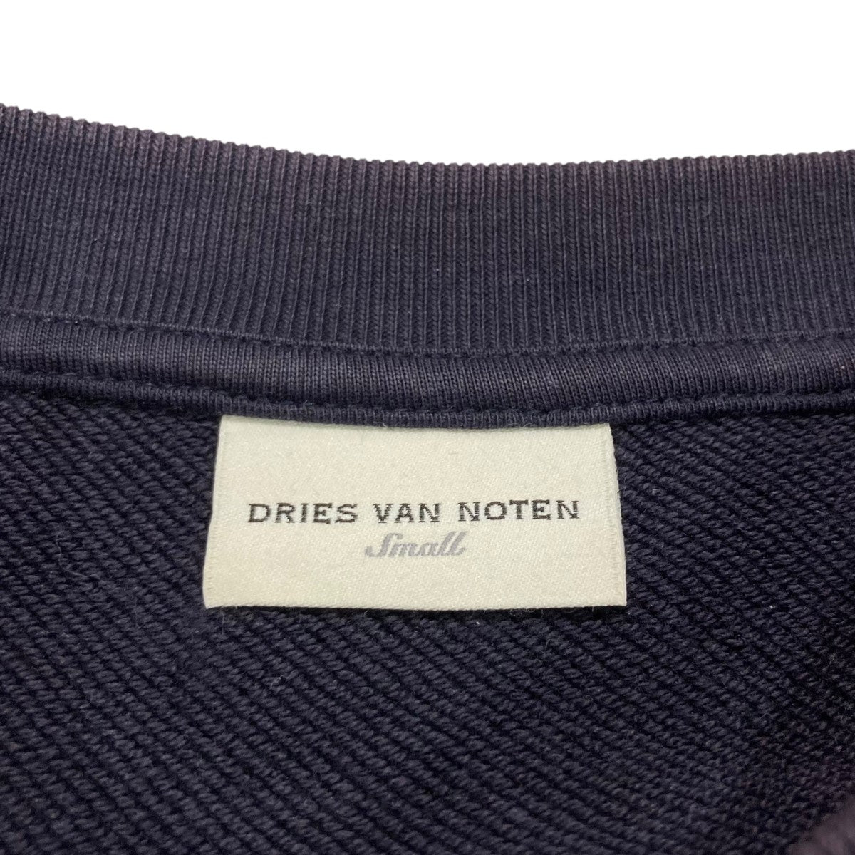DRIES VAN NOTEN ネイビー スウェット Small ネイビー（紺）系 M Dries
