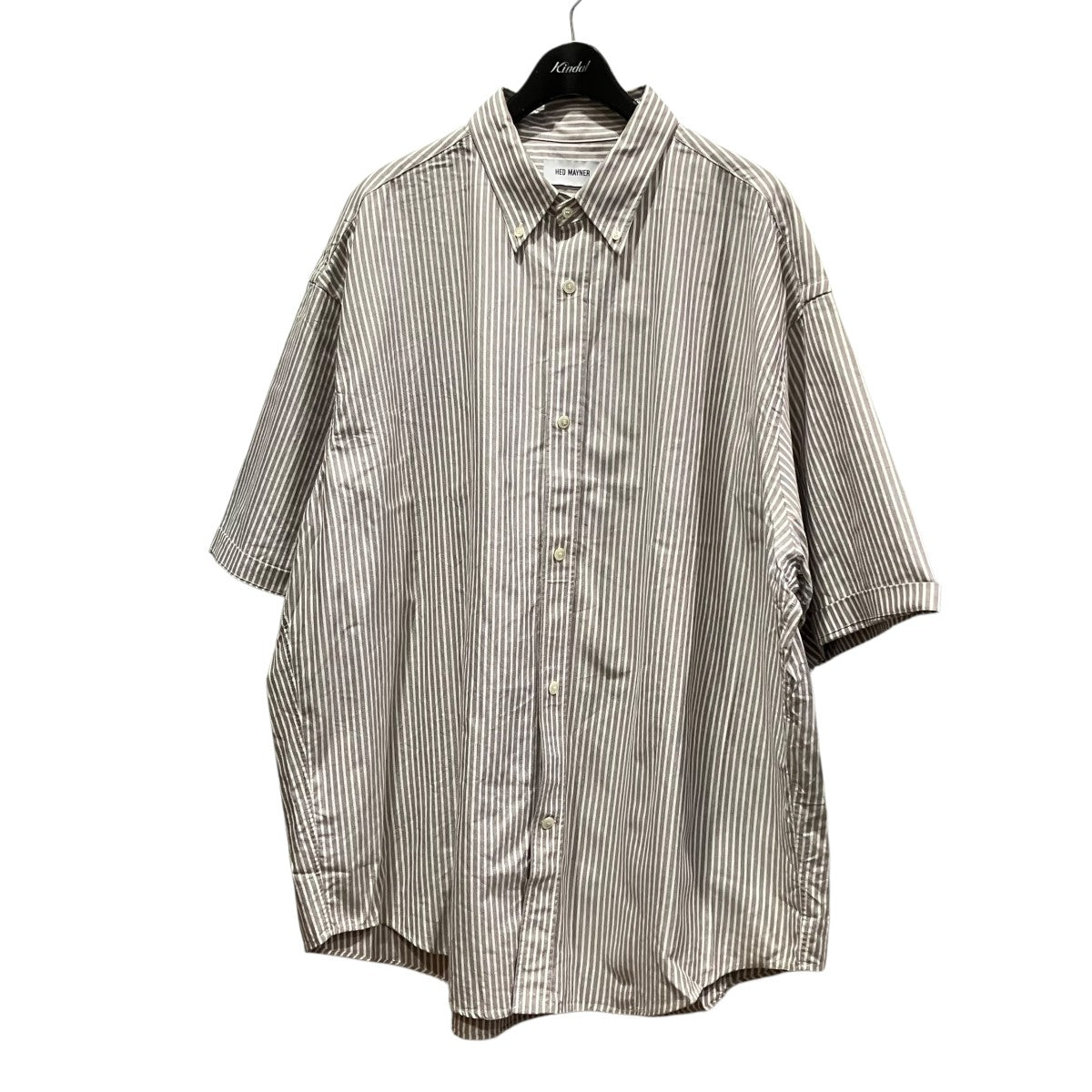 Hed Mayner 24SSストライプ半袖シャツHMMY60003A 古着・中古-1枚目のアイテム画像