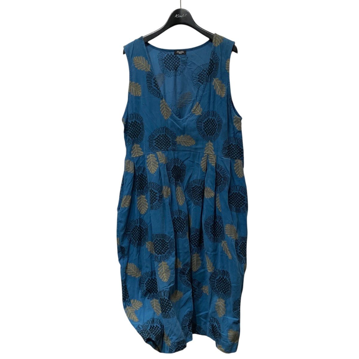 Marble SUD ヒマワリ刺繍コーデュロイワンピース038F033109 古着・中古-1枚目のアイテム画像