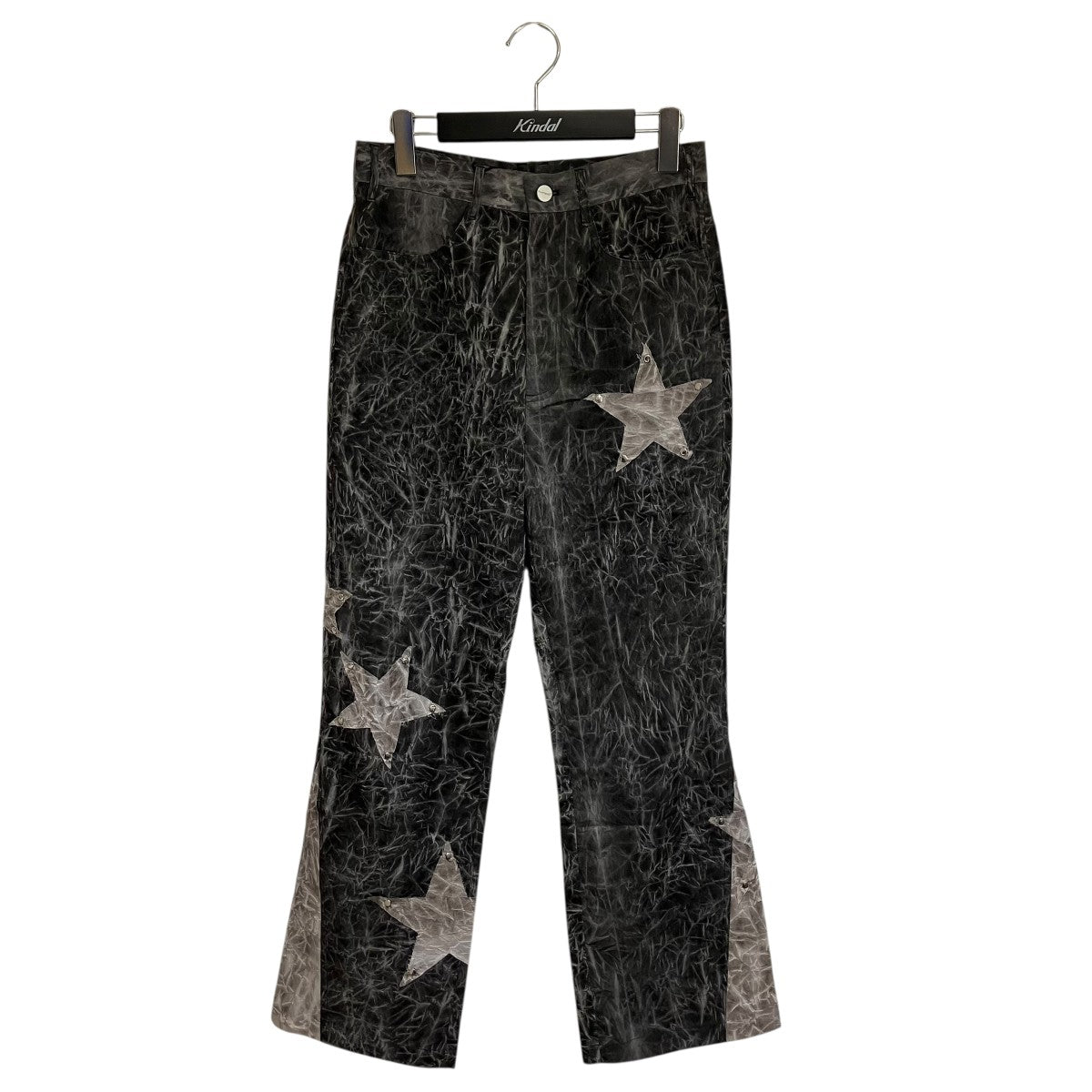 24SScrease dye sta pants総柄スターパッチパンツPS24P01 1