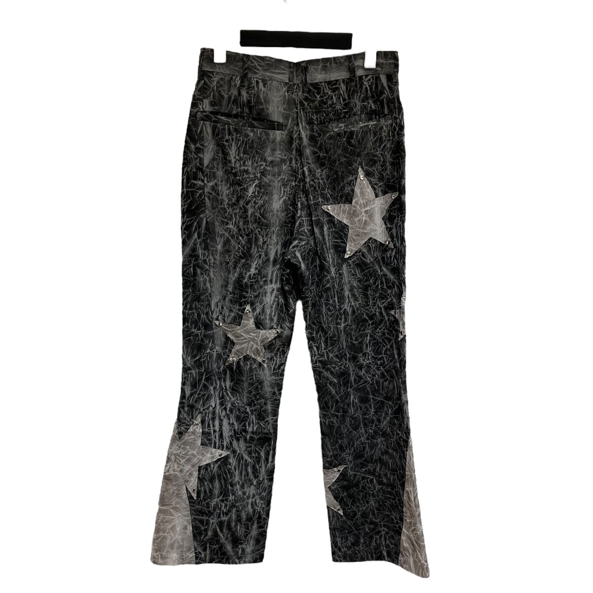 24SScrease dye sta pants総柄スターパッチパンツPS24P01 1