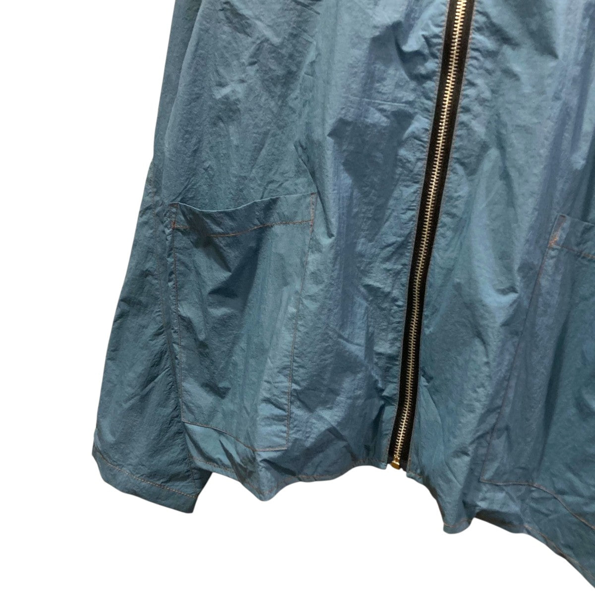 Twist Sleeve Jacketステッチデザインジップブルゾン