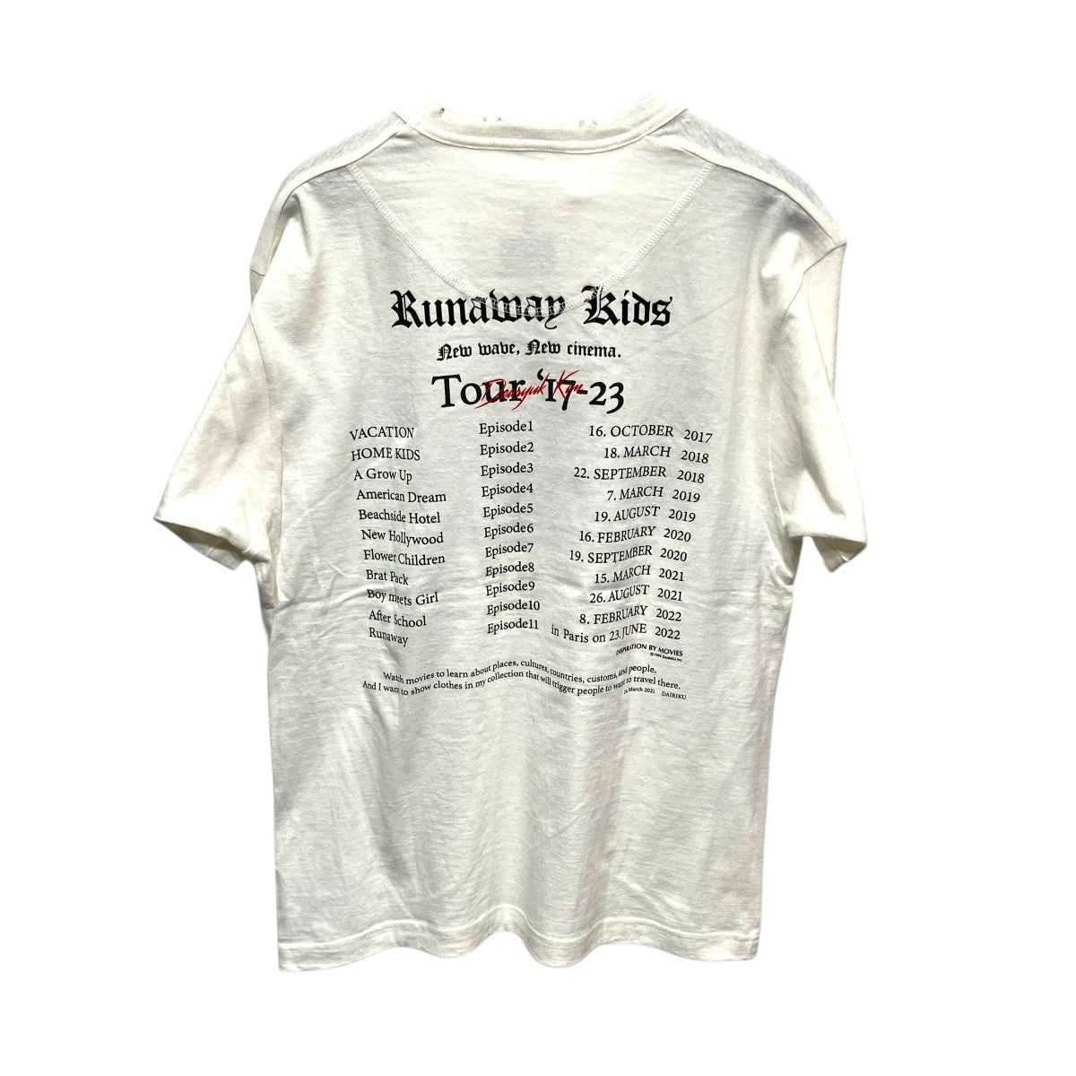 DAIRIKU 23SSNew Trim TeeプリントTシャツ23SS C-4 古着・中古-2枚目のアイテム画像