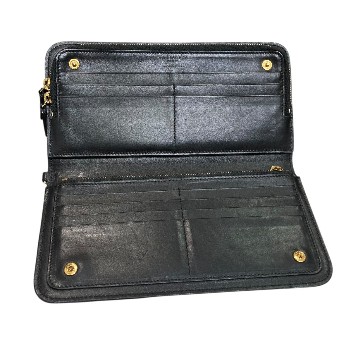 Saint Laurent Paris ラウンドジップロングウォレット 古着・中古-3枚目のアイテム画像