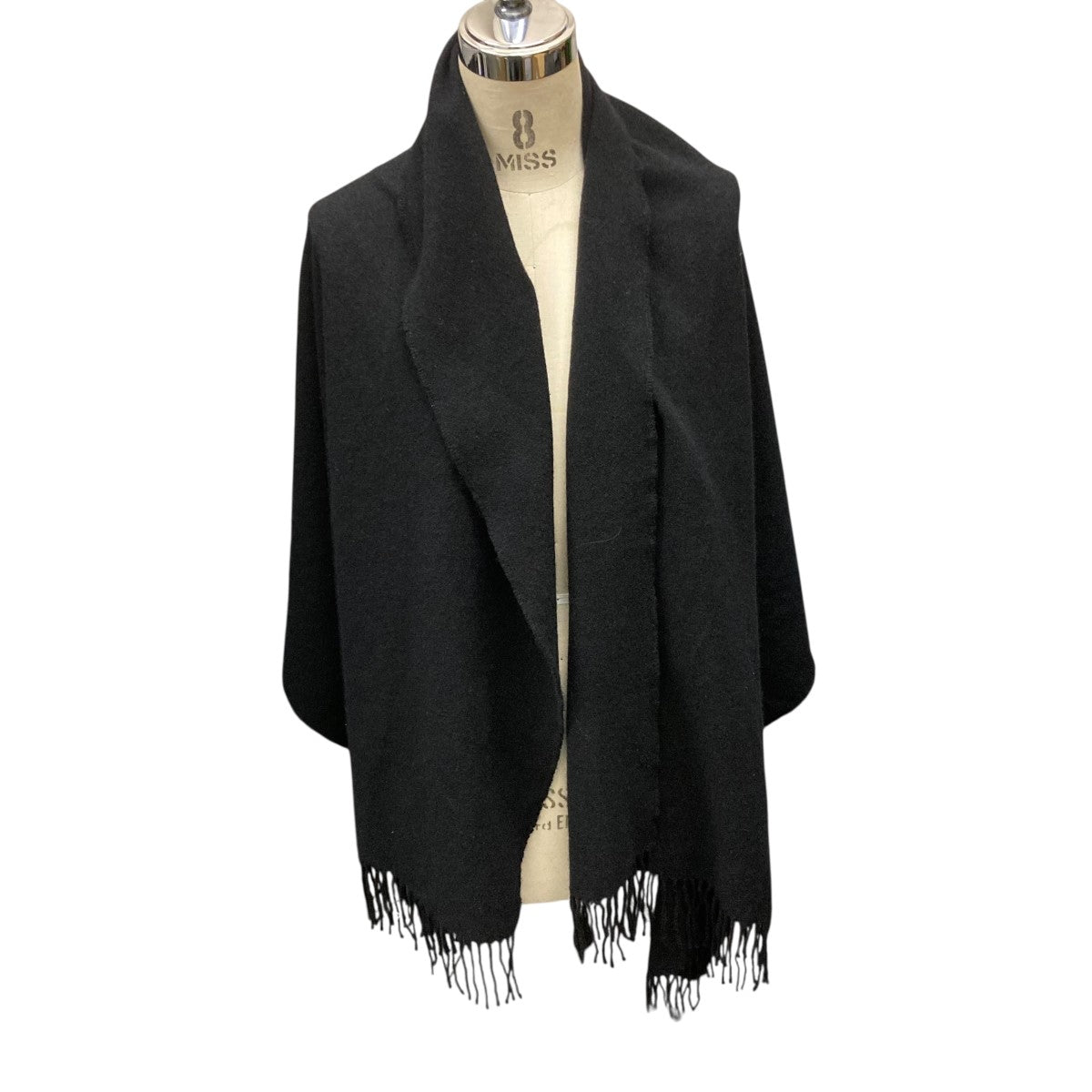 AURALEE(オーラリー) フリンジマフラー ブラック サイズ ONE SIZE