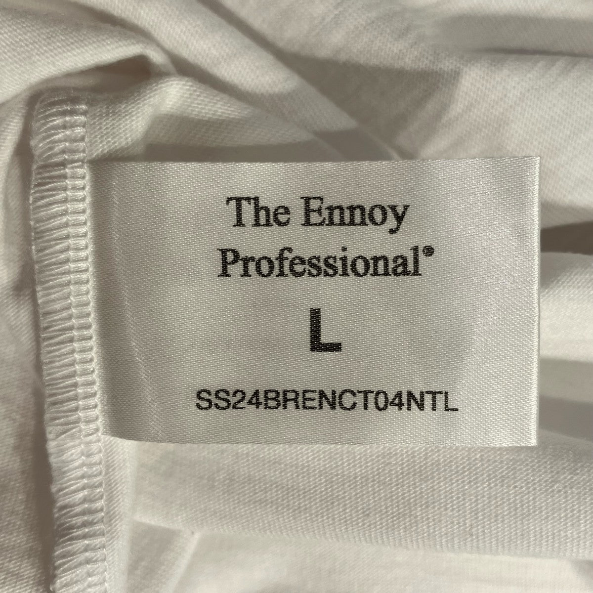 ENNOY ロゴ刺繍TシャツSS24BRENCT04NTL 古着・中古-5枚目のアイテム画像