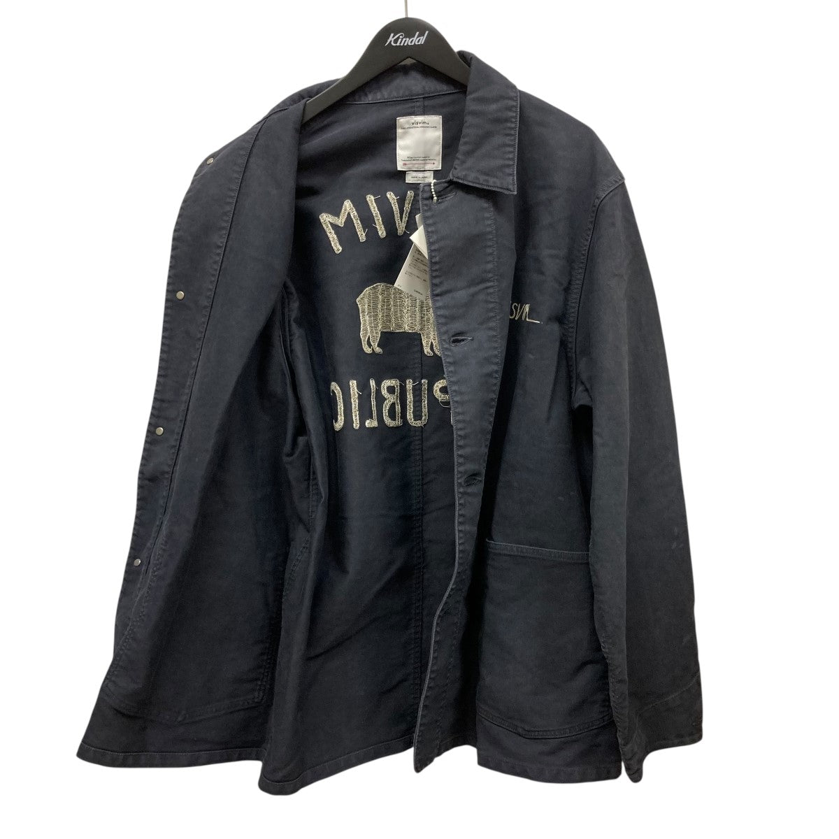 VISVIM 25AWCOVERALL DMGD G．CORDSバック刺しゅうカバーオール0125205013027 古着・中古-3枚目のアイテム画像