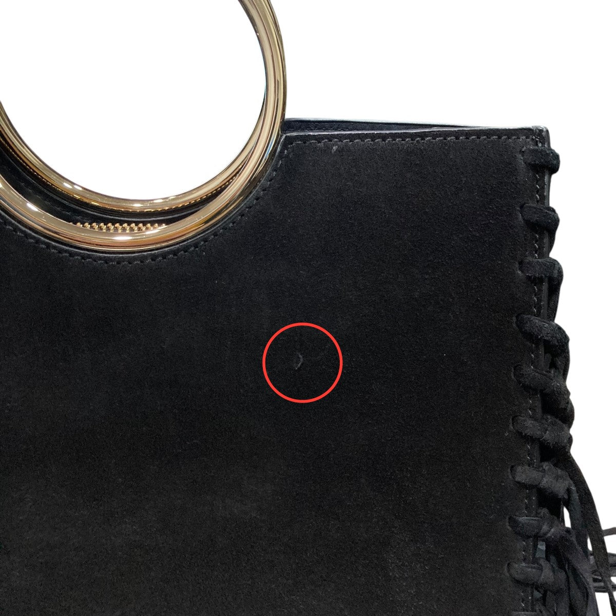 Kate Spade スウェードフリンジ2WAYショルダーバッグPXRU9318 古着・中古-7枚目のアイテム画像