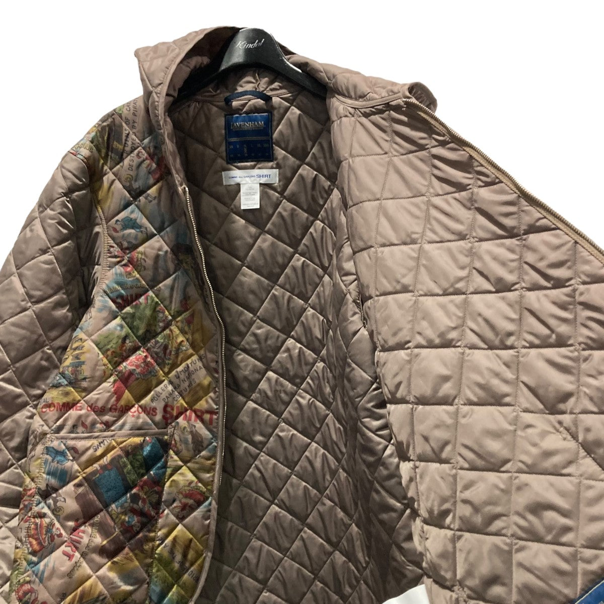 COMME des GARCONS SHIRT×LAVENHAM 25AWキルティングフーデッド