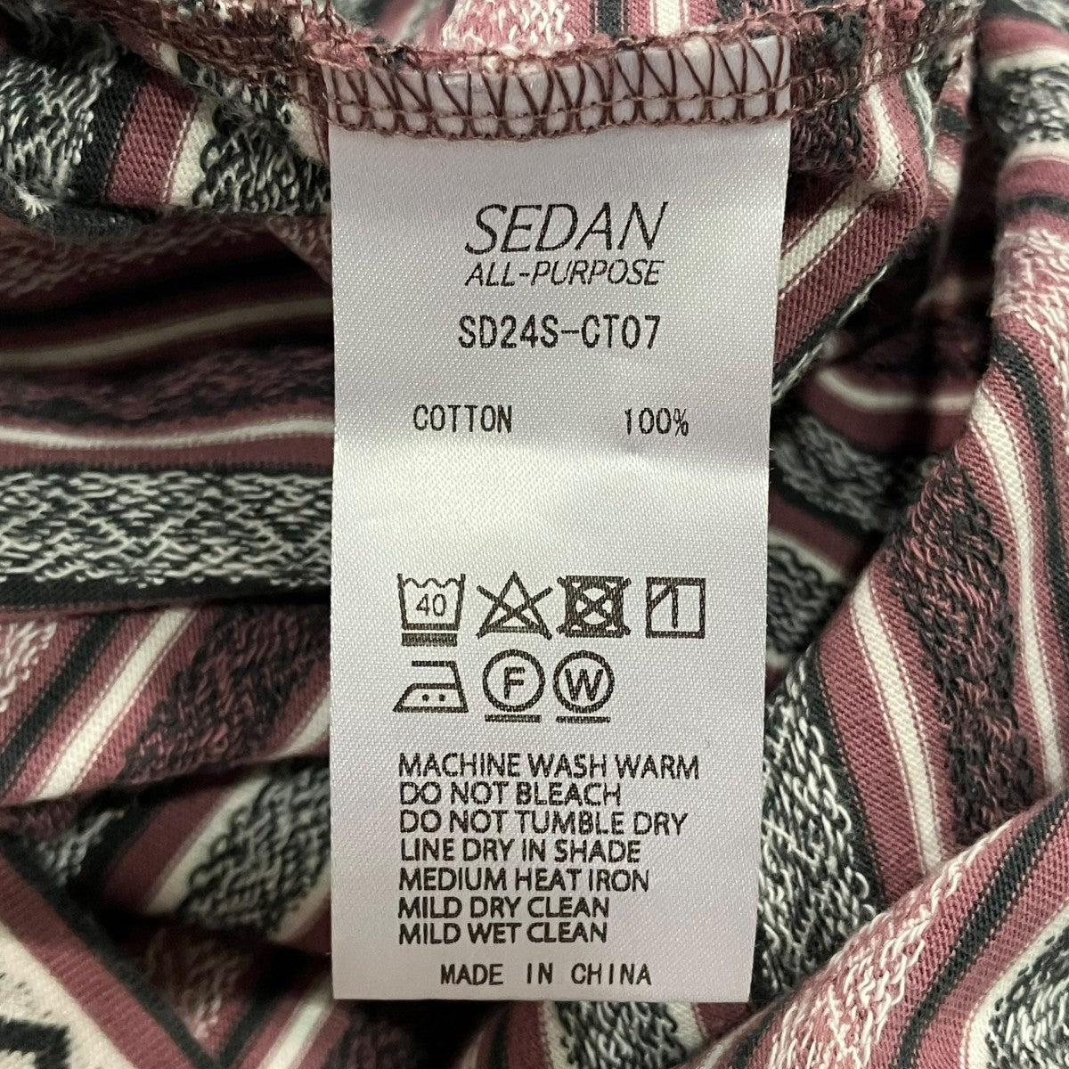 24SSJaquard Striped S／S TeeジャガードストライプTシャツSD24S-CT07