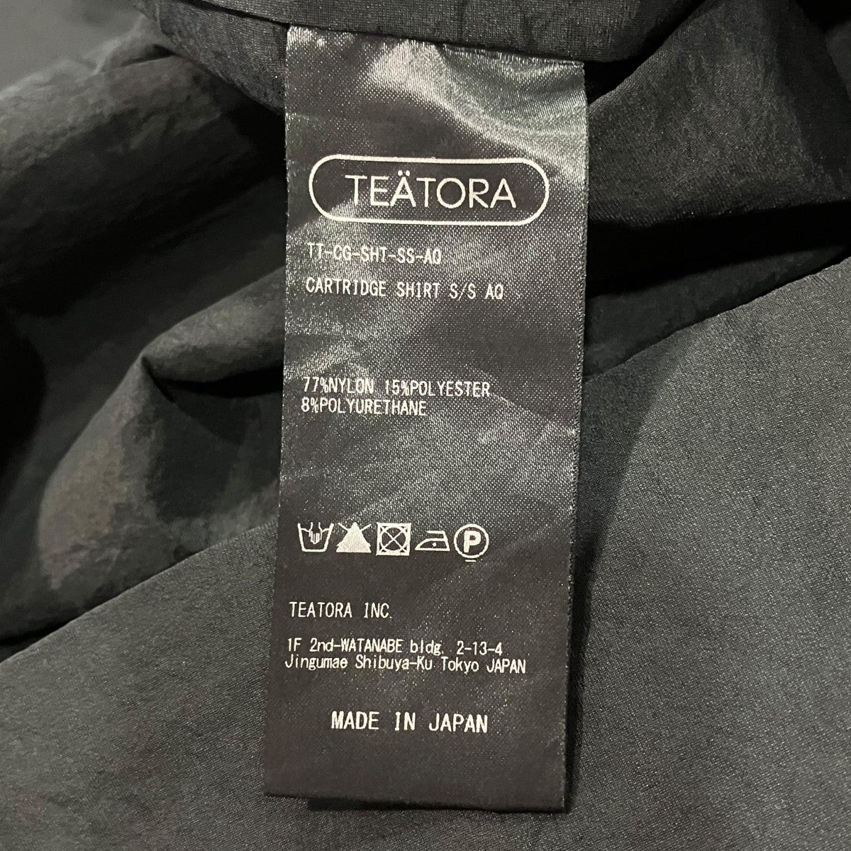 TEATORA CARTRIDGE SHIRT S S AQ半袖シャツTT-CG-SHT-SS-AQ 古着・中古-6枚目のアイテム画像
