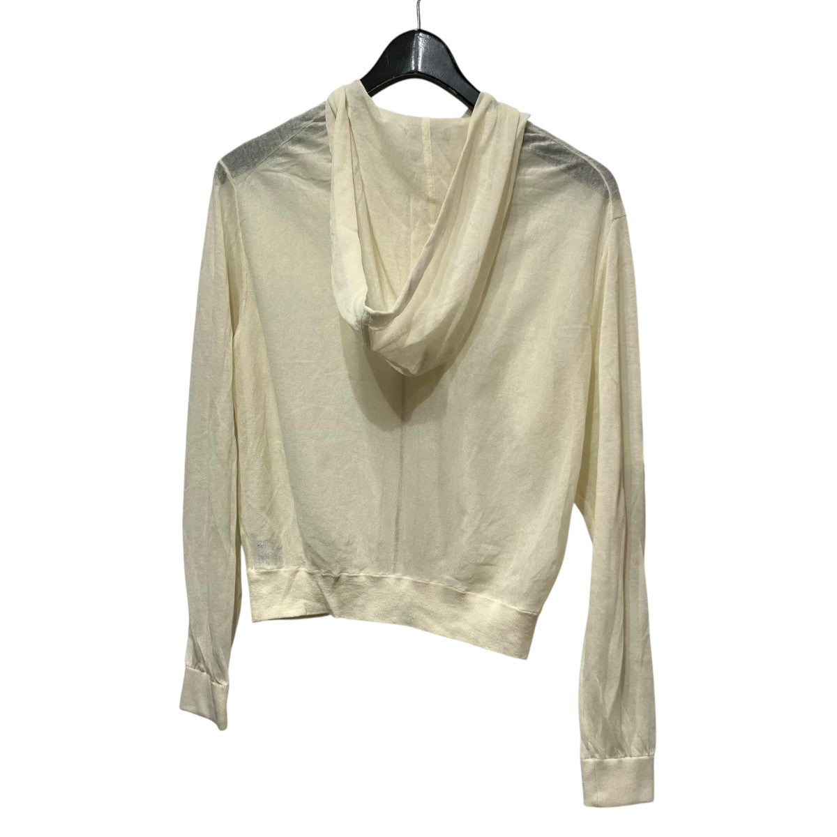SHEER CREPE ZIP BLOUSON HOODIEシアージップフーディ