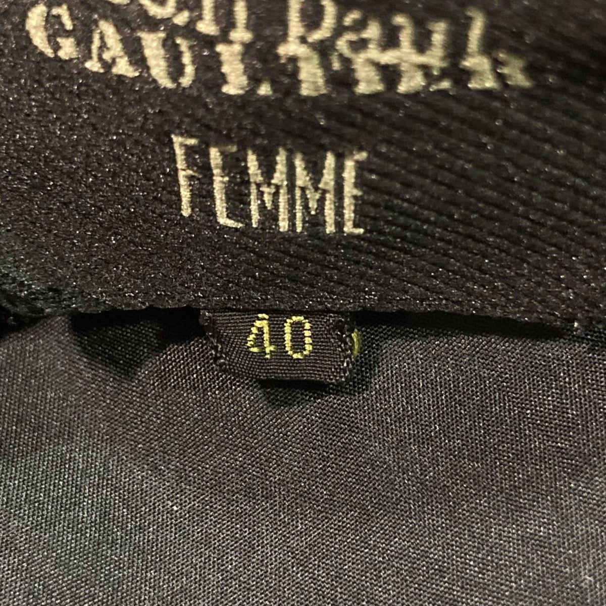 Jean Paul GAULTIER FEMME ノースリーブワイドラインワンピース 古着・中古-4枚目のアイテム画像