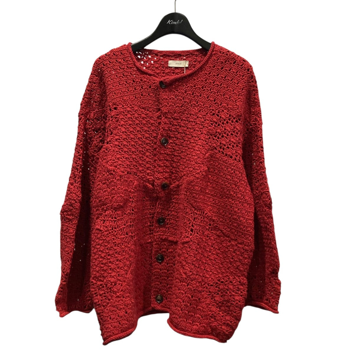25SSHAND MADE PATCHWORK NET CARDIGANハンドメイドニットカーディガンS25SS-K01