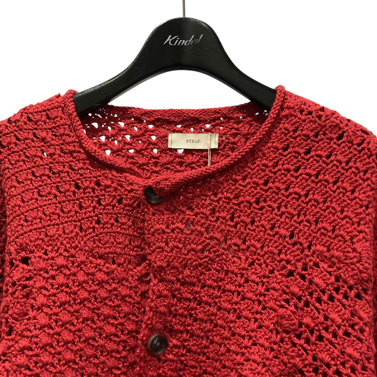 25SSHAND MADE PATCHWORK NET CARDIGANハンドメイドニットカーディガンS25SS-K01