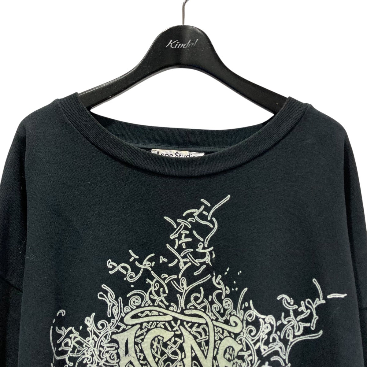 acne studios    ロゴ クルーネック スウェット  XS ACNE STUDIOS(アクネストゥディオズ) ルミナスロゴスウェットFN