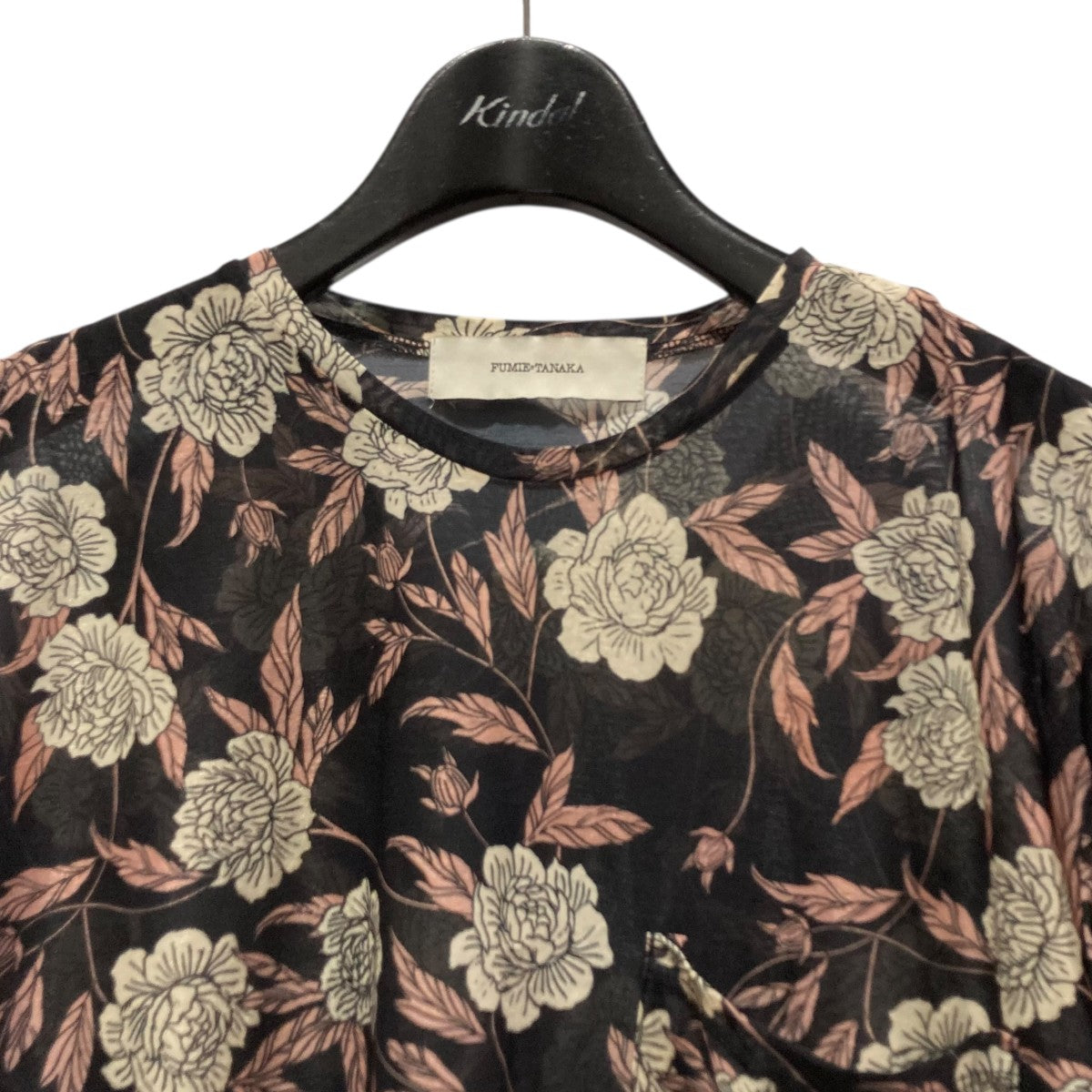 シアーロングプリントTシャツF23S-37