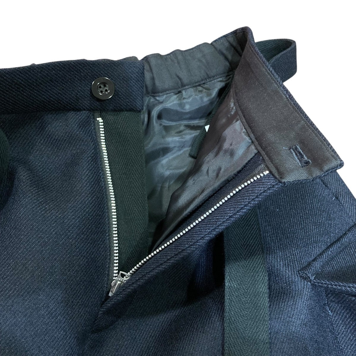 サイズ1 ネイビー　sacai 25aw Wool Melton Pants サイズ1 ネイビー sacai 25aw Wool Melton Pants