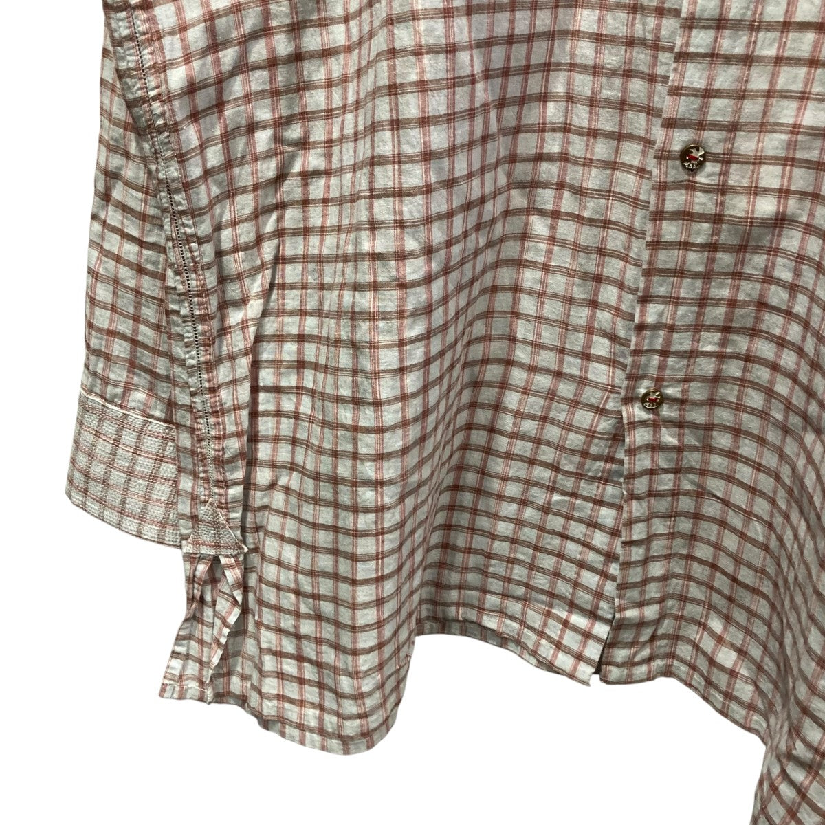 25SSGUPTA KHADI COTTON SHIRTSチェックシャツMT5103-0604